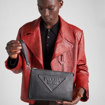프라다 PRADA 남성 남자 2VF039 사피아노 클러치백