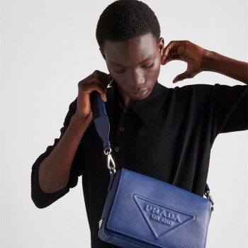 프라다 PRADA 남성 남자 2VD046 사피아노 크로스 백 블랙