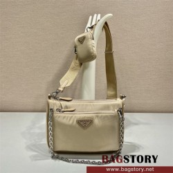 프라다 PRADA 남성 남자 1BH168 리나일론 숄더 백 
