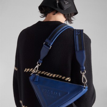 프라다 PRADA 남성 남자 2VH155 트라이앵글 로고 숄더 크로스백