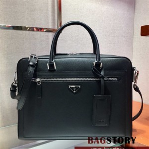프라다 PRADA 남성 남자 2VE016 사피노아 서류가방 토트백