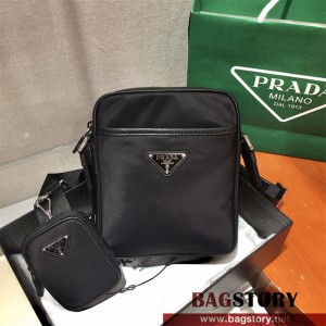프라다 PRADA 남성 남자 2VH112 로고 리나일론 크로스백