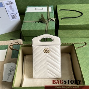 구찌 GUCCI  GG 마몽 탑 핸들 미니백 699756