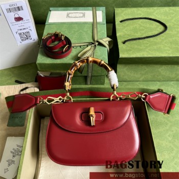 구찌 GUCCI  뱀부 1947  스몰 탑 핸들백 675797