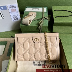 구찌 GUCCI  GG 마틀라세 레더 스몰 핸드백 702200