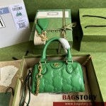 구찌 GUCCI  GG 마틀라세 레더 미니 핸드백 702251