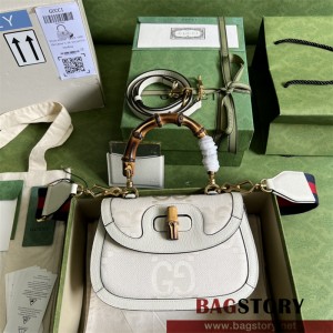 구찌 GUCCI  뱀부 1947  스몰 탑 핸들백 675797