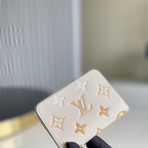 루이비통 한정판 지피코인퍼스 블루 카우하이드가죽 반지갑 M80408