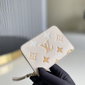 루이비통 한정판 지피코인퍼스 블루 카우하이드가죽 반지갑 M80408