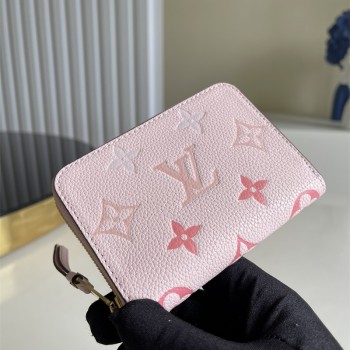 루이비통 한정판 지피코인퍼스 블루 카우하이드가죽 반지갑 M80408