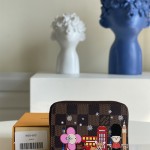 루이비통 지피 코인 퍼스 다미에에벤 동전지갑 N60492