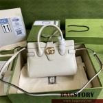 구찌 GUCCI 더블 G 디테일의 스몰 탑 핸들백 658450