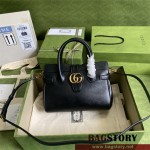 구찌 GUCCI 더블 G 디테일의 스몰 탑 핸들백 658450