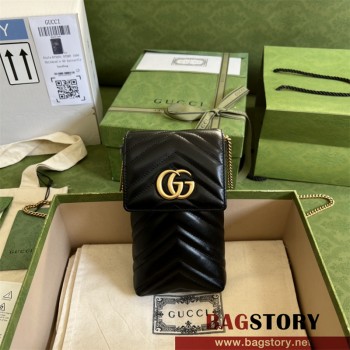 구찌 GG 마몬트 마틀라세 미니 크로스백 672251