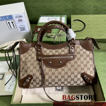 구찌 GUCCI 해커 프로젝트 클래식 네오 시티 토트백 미듐 681695 