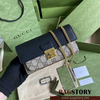 구찌 GUCCI 658226 크로스백 패드락 월렛 온 체인백