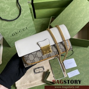 구찌 GUCCI 658226 크로스백 패드락 월렛 온 체인백