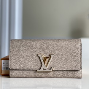 루이비통 Louis Vuitton M61248 여성 장지갑 카퓌신월릿 가죽
