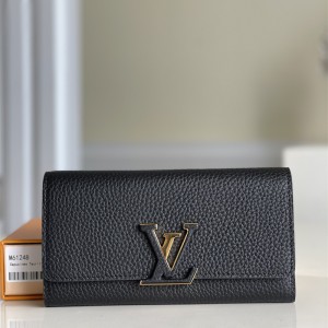 루이비통 Louis Vuitton M61248 여성 장지갑 카퓌신월릿 가죽
