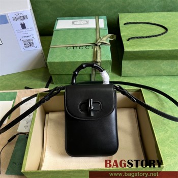 구찌 GUCCI 702106 뱀부 미니 크로스 핸드백 숄더백