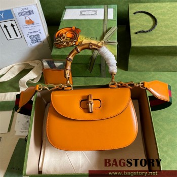 구찌 GUCCI 675797 뱀부 스몰 탑 핸들백