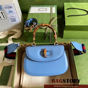 구찌 GUCCI 675797 뱀부 스몰 탑 핸들백