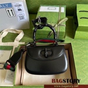 구찌 GUCCI 675797 뱀부 스몰 탑 핸들백