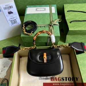구찌 GUCCI 686864 뱀부 미니 탑 핸들백