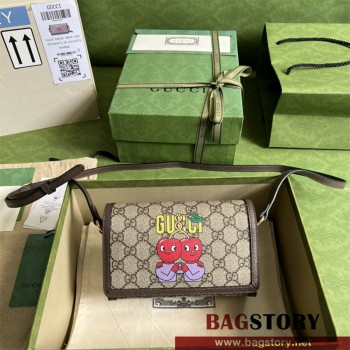 구찌 GUCCI 700733 카툰 프린트 크로스백