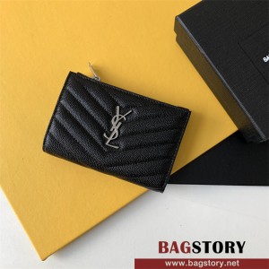 입생로랑 여성 반지갑 캐비어 금장/은장 575974