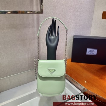 프라다 브러쉬드 레더 미니백 1BH185