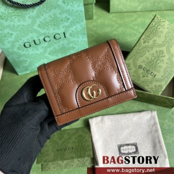 구찌 GG 마틀라세 카드 케이스 반지갑 723786 블랙