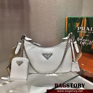 프라다 테수토 체인 스트랩 호보백 1BH204