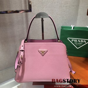 프라다 미디움 사피아노 가죽 마티네 토트백 1BA282