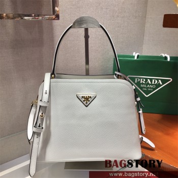프라다 미디움 사피아노 가죽 마티네 토트백 1BA282