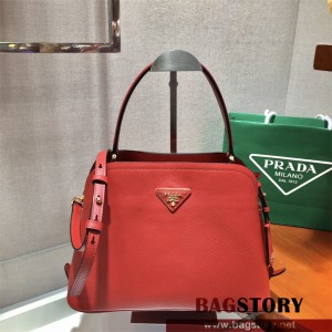 프라다 미디움 사피아노 가죽 마티네 토트백 1BA282