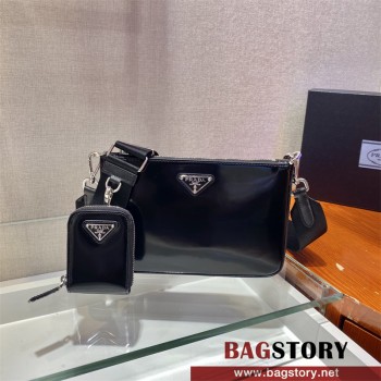 프라다 브러시드 가죽 숄더백 2VH129