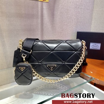 프라다 여성 시스템 패치워크 숄더백 1BD291