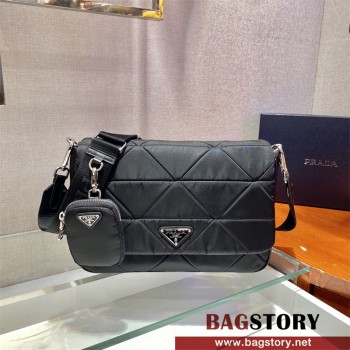프라다 여성 시스템 패치워크 숄더백 1BD291