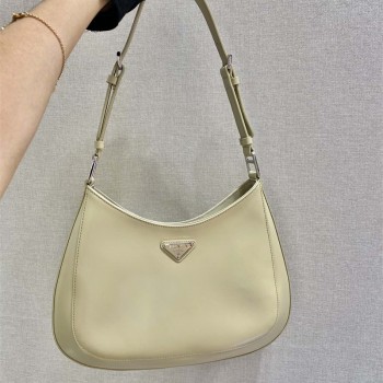 프라다 프라다 클레오 브러시드 가죽 숄더백 1BC156