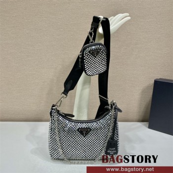 프라다 테수토 체인 스트랩 호보백 1BH204 