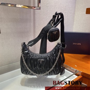 프라다 테수토 체인 스트랩 호보백 1BH204 