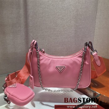 프라다 테수토 체인 스트랩 호보백 1BH204 