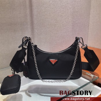 프라다 테수토 체인 스트랩 호보백 1BH204 