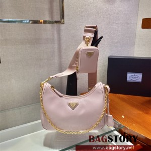 프라다 테수토 체인 스트랩 호보백 1BH204 