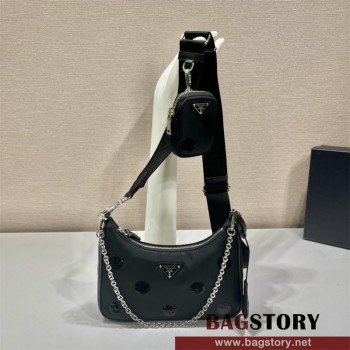 프라다 테수토 체인 스트랩 호보백 1BH204 