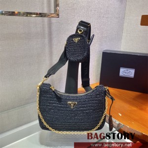 프라다 테수토 체인 스트랩 호보백 1BH204 