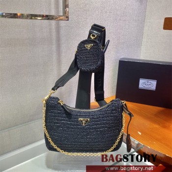 프라다 테수토 체인 스트랩 호보백 1BH204 