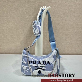 프라다 테수토 체인 스트랩 호보백 1BH204 