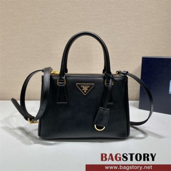 프라다 여성 사피아노 갤러리아 블랙 토트백 1BA896